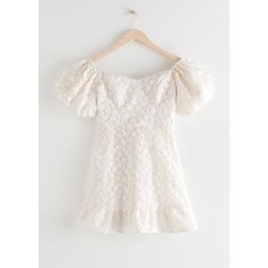 SOLD - & Other Stories Balloon Sleeve Mini Dress